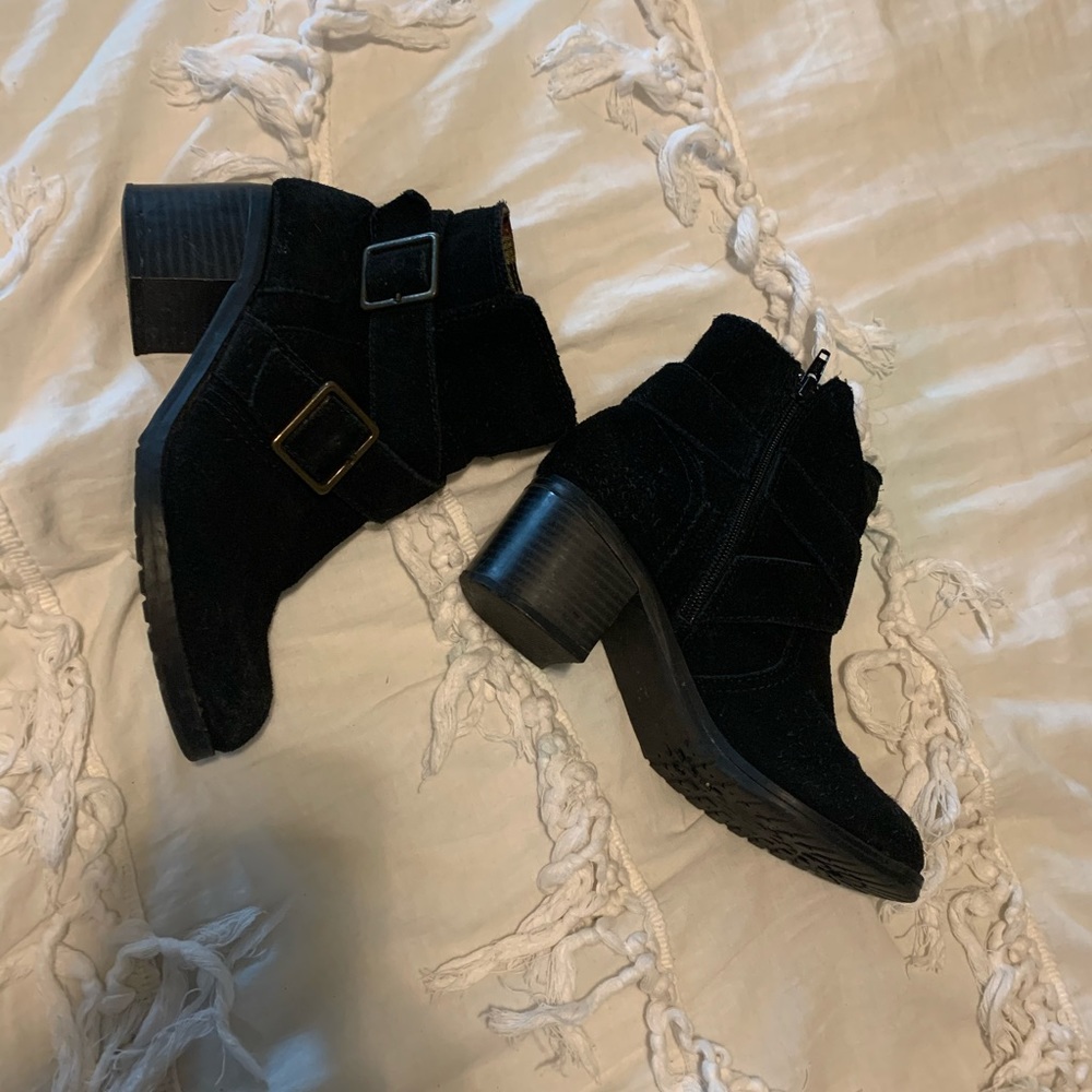 Suede booties Size 7